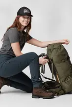 Fjällräven レディース ストレッチカジュアルパンツ【アウトドア・耐久性・タイトフィット・ハイキング用】