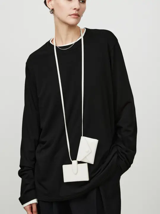 JOCH ミニレザーコインパース【牛革・エンベロープ型ウエストポーチ・シンプルデザイン】