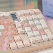 PBT製熱昇華キーボードキャップ【シンプルデザイン・透明感】