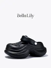 クロッグサンダル レディース 厚底 軽量 ソフトソール スリッポン おしゃれ 夏 「BellaLily」