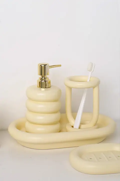 陶器製大容量エッセンスボトル【液体ソープ・シャンプー・ボディソープ用】