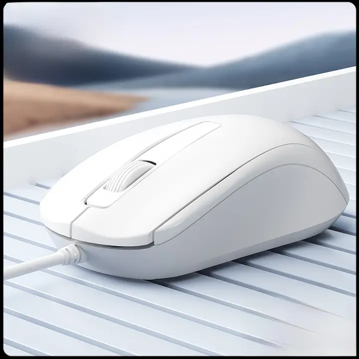 静音ワイヤーマウス【USB接続・小型・デスクトップ用】