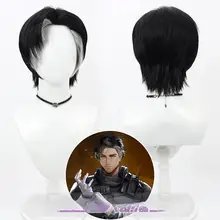 コスプレ用ウィッグ【白色・ハイライト入り・医者スタイル】