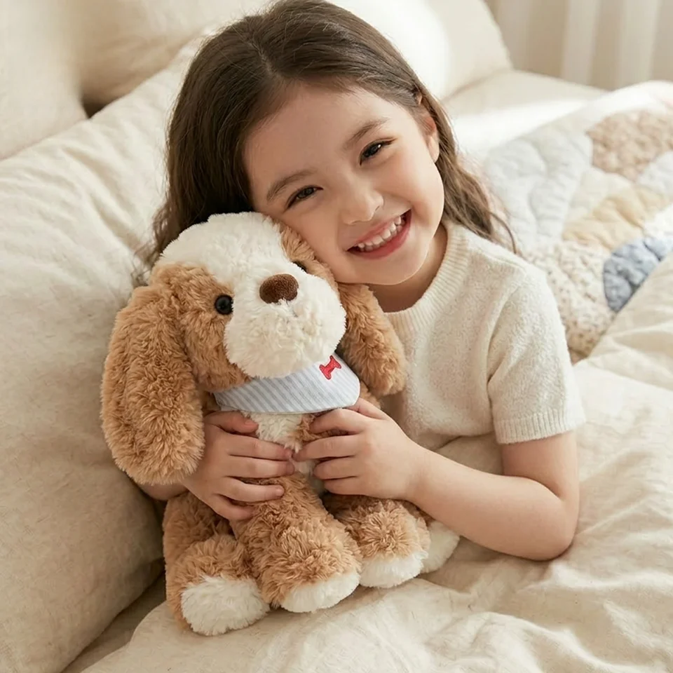 ぬいぐるみ 子犬 リアル もこもこ 癒やし 添い寝 抱き枕 キッズ 男の子 女の子 誕生日プレゼント 「SOFtlife」