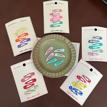 カラフルな子供用ヘアクリップ【髪留め・髪型アレンジ・やさしい素材】（セットアップ対応）