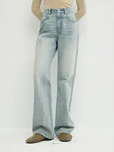 UNICA 高腰デニムパンツ【100%コットン・細身・女性用】