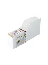デスク用 ミニ収納ラック【多層・仕切り付き・プラスチック製・ホワイト】