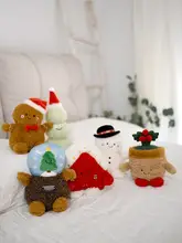 かわいいクリスマスツリーのぬいぐるみ人形【ジンジャーブレッドマン・スノーマン・クリスマスデコレーション用】