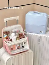 大容量の防水旅行用化粧ポーチ【持ち運び便利・多機能収納】