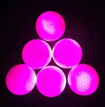 LED光るゴルフボール【多色発光・夜間用・ギフト向け】