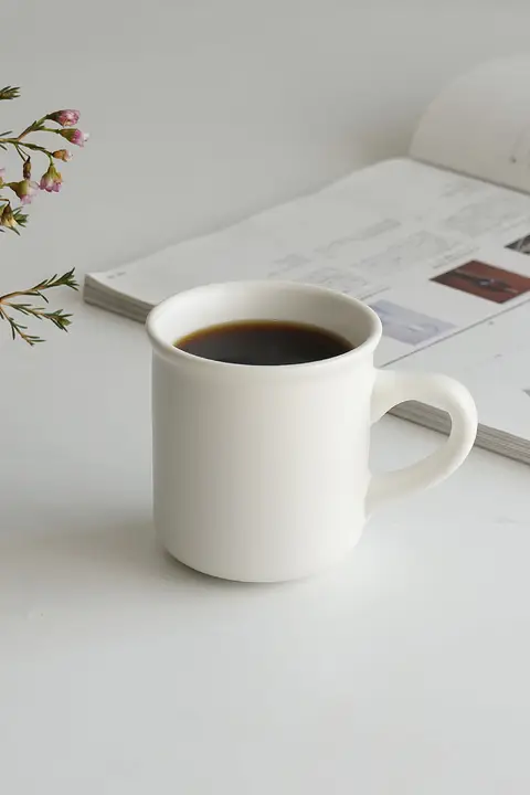 レトロ 陶器 ハンドメイド コーヒーカップ 家庭用 オフィス用 マット仕上げ シンプル