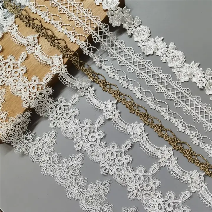 刺繍水溶性レース花飾り【DIY用・ソファ装飾】