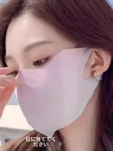 UVカット女性用日除けフルフェイスマスク【ブラック・薄手・通気性】