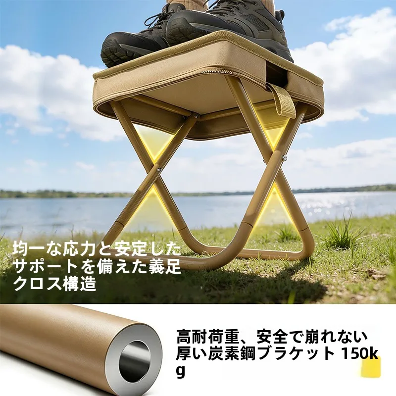 軽量折りたたみ椅子：7月キャンプや移動シーンで実用性を確認