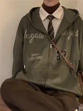 秋冬用 ゆったりとしたアメリカンヴィンテージスタイル カ  ップル用カーディガン【シティボーイスタイル・カジュアル】