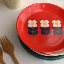 花柄陶器プレート【デザイン性の高い食器】
