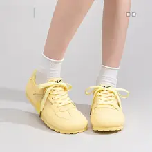 スニーカー レディース ドイツントレーナー メッシュ 通気性 クッションソール カジュアル 夏