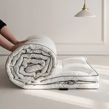 薄型マットレス 敷きパッド 立体ジャカード 起毛加工 薄手 ふわふわ 快適 畳用 汚れ防止 寝室用