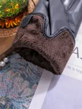 本革製 レディース ヴィンテージ風小山羊皮手袋【タッチパネル対応・保温・薄手・冬用】