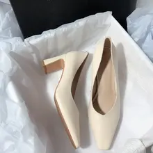 真皮製 ハイヒール【エレガント・シンプルデザイン・通勤用】