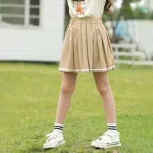 子供用 薄手のファッションプリーツスカート【クール・アウトドア・サニタリーショーツ付き】