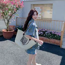 涼しげでスタイリッシュ！デニムトップスとスカートのコーディネート【薄手・ショートスリーブ・小柄対応】（セットアップ対応）