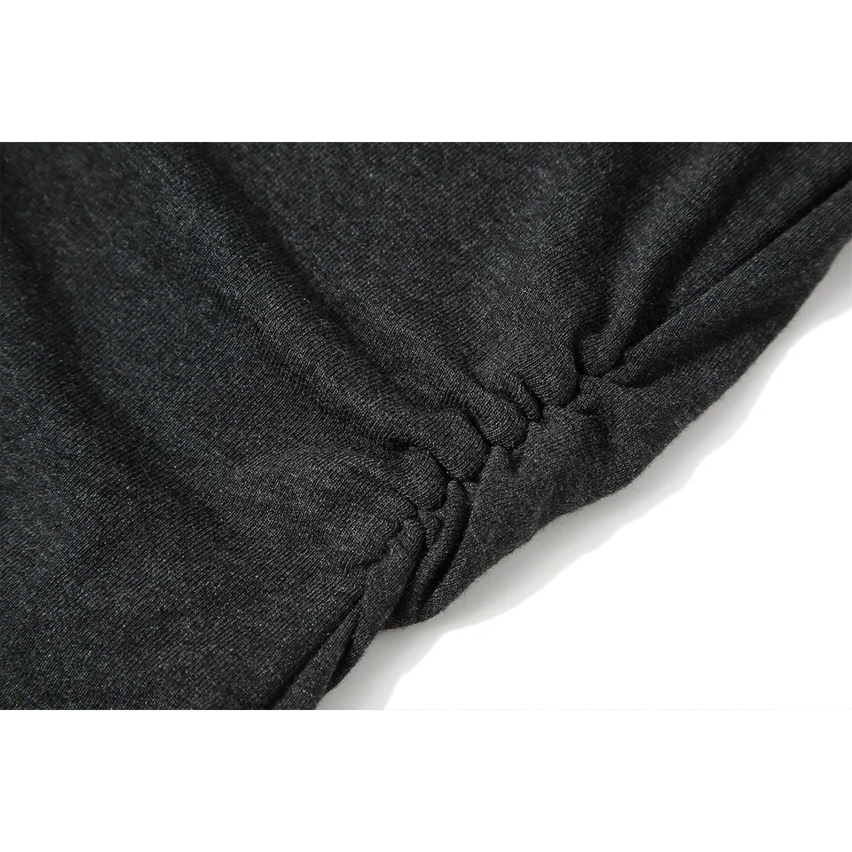 斜め肩デザインTシャツと不規則チェック柄スカートの夏用レディースセットアップ（セットアップ対応）