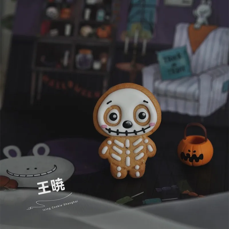 ハロウィン クッキー型 スカルベアデザイン シリコン製型抜き用の使い方と特性