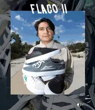 Lakai Flacoスケートボードシューズ耐摩耗性フロスティドレザー