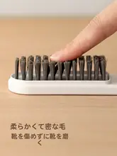 Lazy Corner 便利な洗靴ブラシ【硬毛・プラスチック製・長柄・靴に優しい】