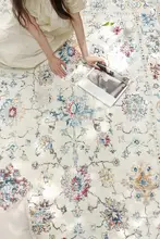 民族風カーペット リビングルーム 寝室 ソファ レトロスタイル