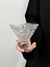 デザイン三角型カクテルグラス【薄型・ミニマリストスタイル・マルティーニ用】