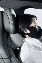 アルカンターラ製 車用ヘッドレスト＆ネックピロー【オーディE5対応・インテリア装飾用】