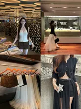 ロマンティックな無腰頭デザインのショートパンツとリボン付きチュールスカート【秋用・女性用】（セットアップ対応）