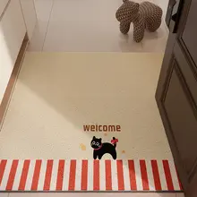 猫デザインの防滑玄関マット【ペット用・カジュアル】