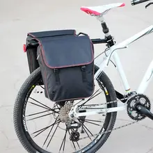 防水大容量自転車用リアパック【黒・アウトドア・マウンテンバイク対応】