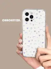 OPPO A3対応 紫色ハートデザイン小犬スマホケース【全包・ソフトシリコン・耐衝撃】