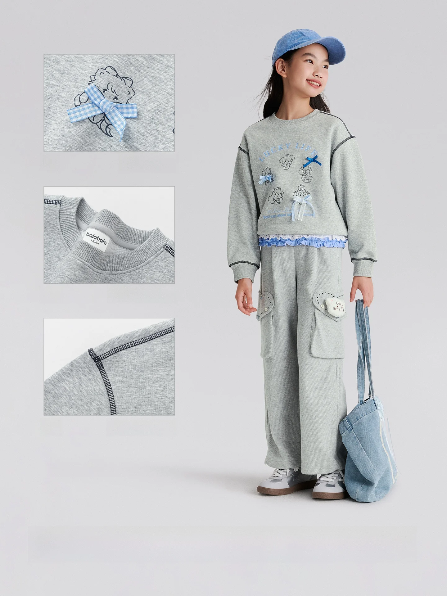 長袖の女の子用パーカは春秋の日常に最適なカジュアルスタイル