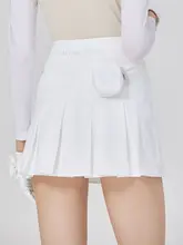 ゴルフ用ハイウエストスカート【速乾・女性用・後ろプリーツデザイン】