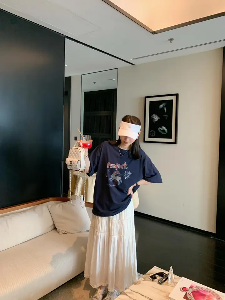 ロングスカート レディース ホワイト 光沢感 ハイウエスト 着痩せ ロマンティック 「Landbeige(By spring)」