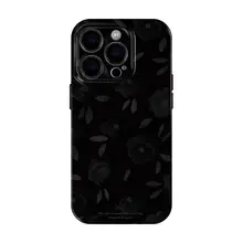 暗夜花柄 iPhone用スマホケース【シンプルデザイン・華やか・独特】