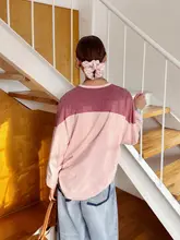 配色デザイン 長袖Tシャツ【カジュアルスタイル・快適な着心地】