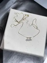 円形の微細なジルコニアネックレス【シンプルなデザイン・925銀使用】