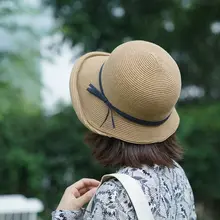 シンプルな大きなつば付き婦人用フィッシャーハット【遮光・折りたたみ可能・夏用】