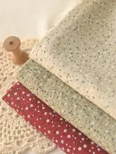 四色小花柄の竹節織りシフォン生地【ロリータ服・ドレス・ブラウス・子供用衣類に最適】