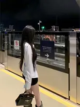Chien レディース ハイウエストデニムショートパンツ【ブラック・タイトフィット・夏用】