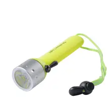 LEDマグネット潜水用照明懐中電灯【20m防水・強光・釣り用・単三電池対応】