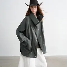 トレンチコート ワンピース レディース チェック柄 アシンメトリー ヴィンテージ ロング ショート 秋