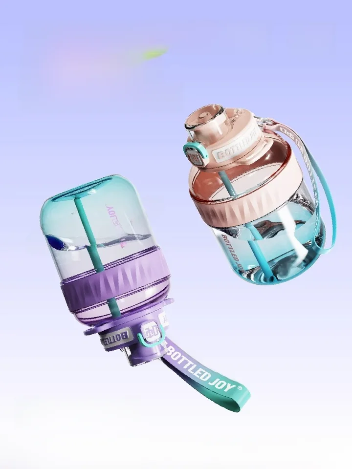 BOTTLED JOY 大容量タンブラー【グラデーションデザイン・旅行やアウトドアに最適】