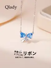 シルバーネックレス レディース 蝶結び ペンダント デコルテ 上品 エレガント アクセサリー